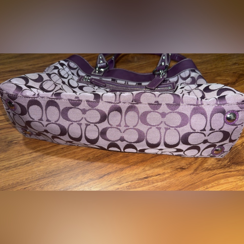 Purple Penelope Coach Signature Tote Bag ‼️SOLD‼️ - Picture 8 of 8